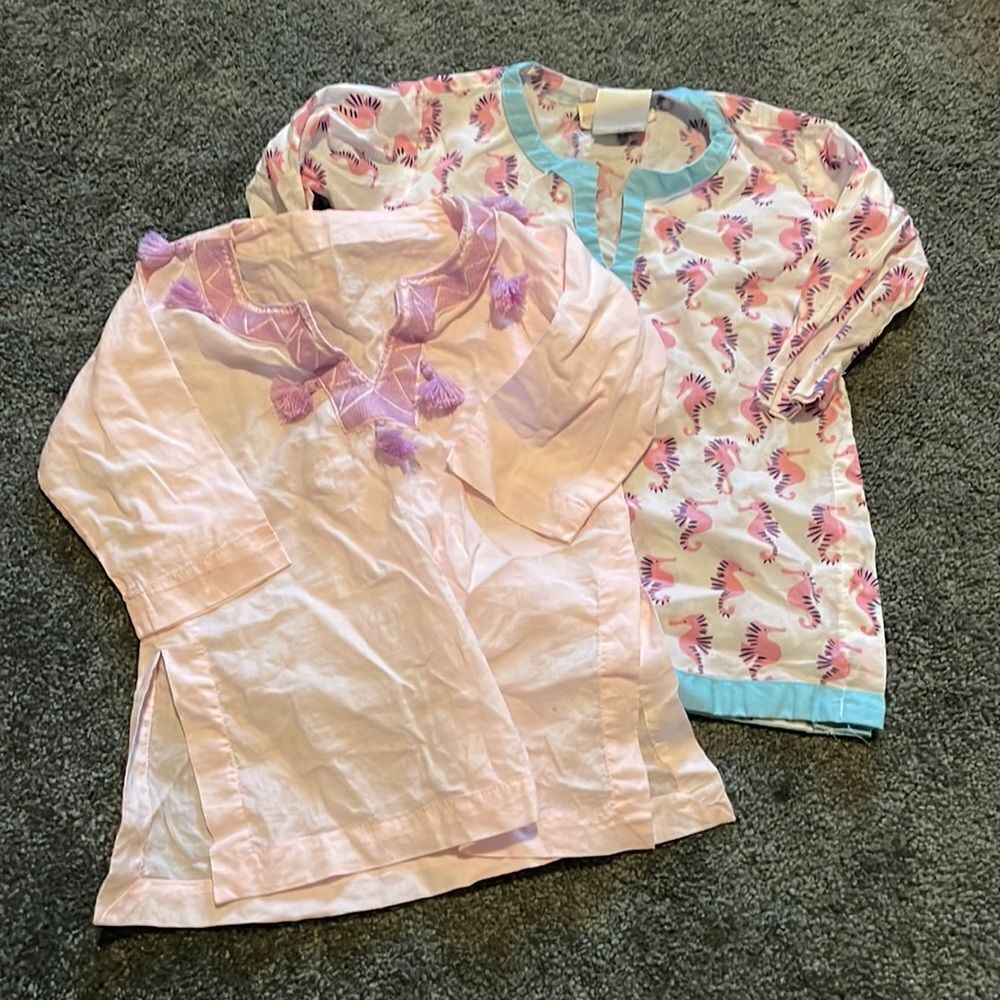 Bundle of 2 Pottery barn kids beach coverups